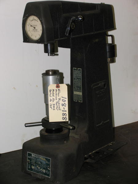 Wilson 3OUS superficial rockwell hardness tester