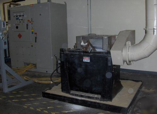 100KW pillar induction melting system-melt bronze brass