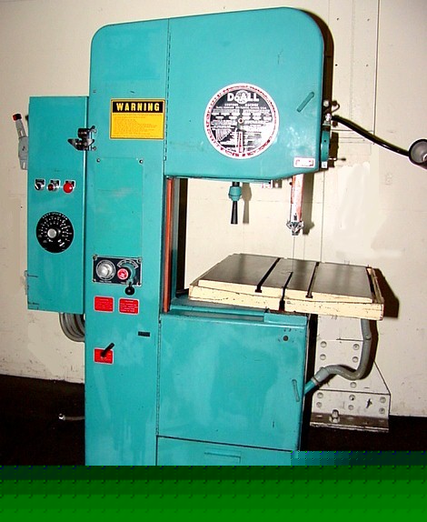 1979 doall 2012-VH3 vertical band saw w/vari-speed, etc