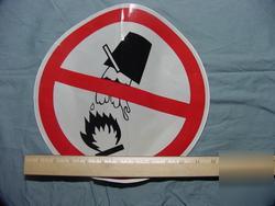 2 do not use water electrical fire decals reflective rd