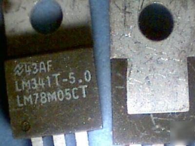 (25) LM78M05, LM341T-5, 78M05 +5VDC voltage regulators