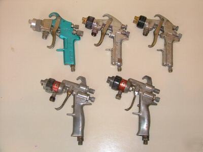 5 hvlp professional spray guns sharpe, devilbiss, graco