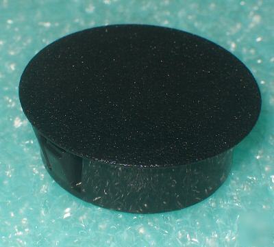 6 black plastic 1 inch hole plug - heyco #2713