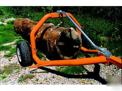 Atv log skidder + choker chain - forestry skidding tree