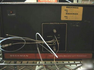 Beckman 165VARIABLE detector w/solventdeliv. 114M & con