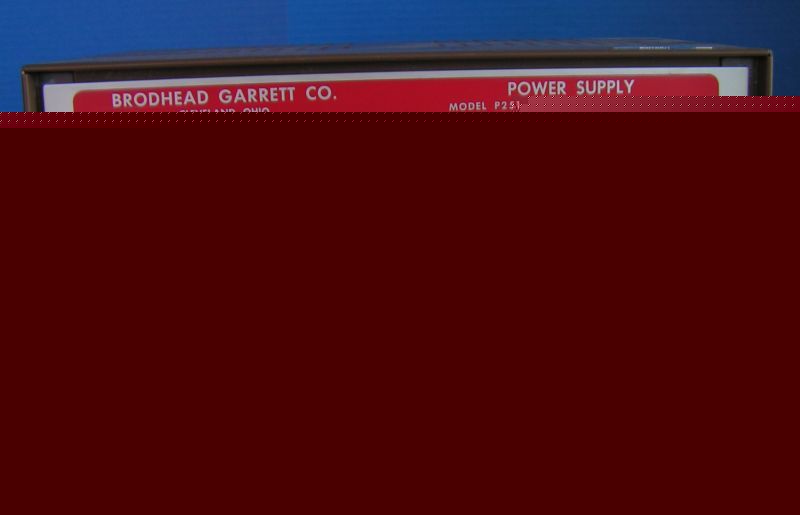 Brodhead garret co. power supply model P251