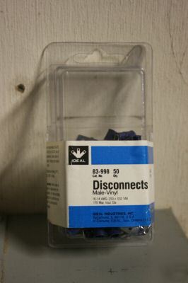 Ideal terminal male disconnect vinyl, #16 to #14 awg