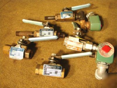 Lot of jamesbury high vacuum ball valves asco solenoid