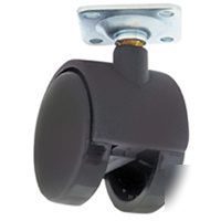 Mintcraft jc-F01 2WHEEL plate caster 1-5/8 black pk/2