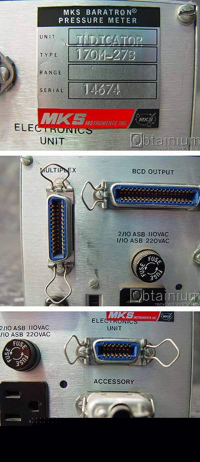Mks type 170M-27B digital readout unit 