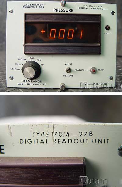 Mks type 170M-27B digital readout unit 