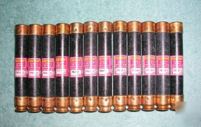 New (12) buss fusetron frs-r-15 fuses busmann cooper 