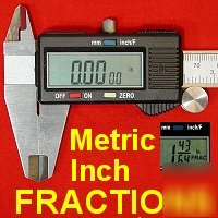 New fractional+decimal digital electronic caliper 1/64 