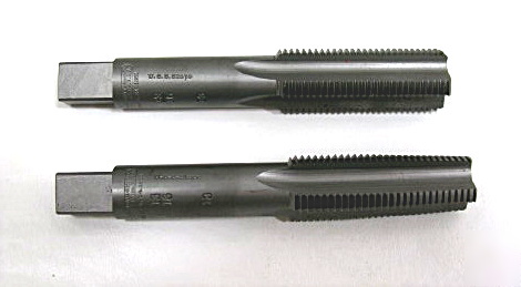 New hand taps 13/16-13 morse usa taper and bottoming 