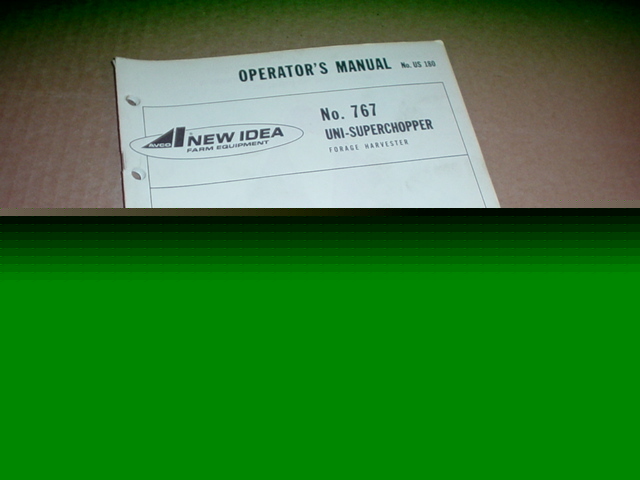 New idea 767 uni-superchopper operator manual