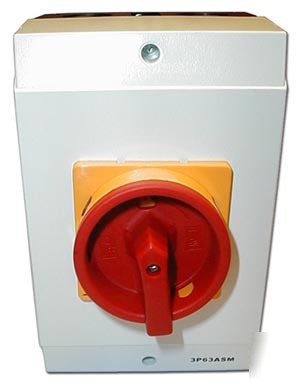 Pad-lockable handle IP65 switch 3 pole