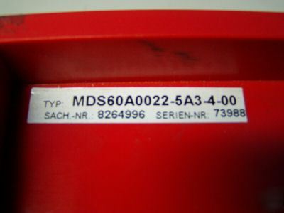 Sew eurodrive movidrive m/n: MDS60A0022-5A3-4-00