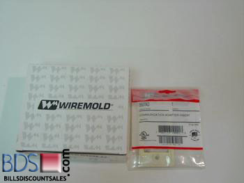 Wiremold duplex device plate ivory c#V4046B-2