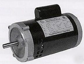 Worldwide electric jet pump motor 1 hp 56C single phase