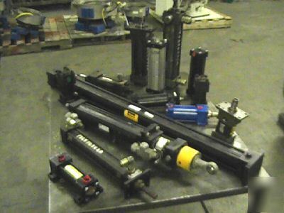  lot parker, smc, hydra, cylinders air and hydraulic 