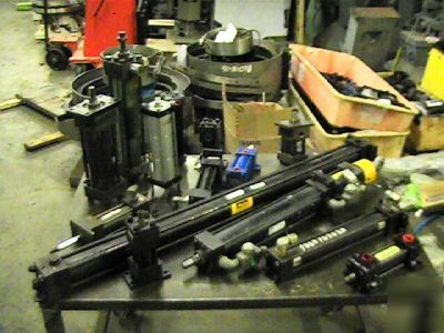  lot parker, smc, hydra, cylinders air and hydraulic 