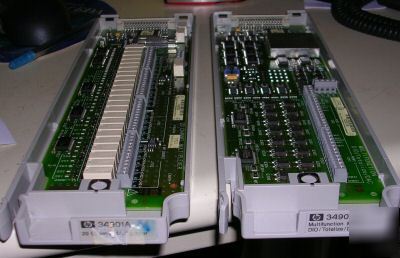 1 hp 34901A 20 ch multiplexer & 1-34907A multifunc used