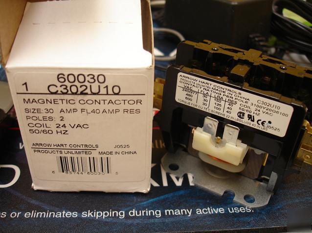 2 nu magnetic definite purpose contactor/relay 2P 40AMP