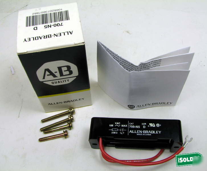 24 allen bradley relay cat 700-N5 surge suppressor