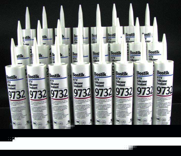 24 bostik rtv silicone sealant 9732 10.1 fl oz black