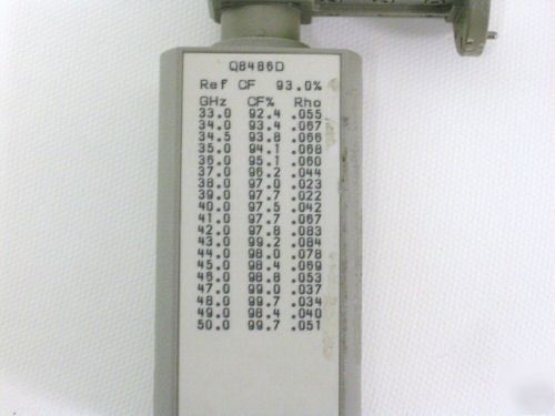 Agilent Q8486D WR22 power sensor, high sensitivity