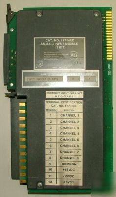 Allen bradley 1771-iec analog input module - guaranteed