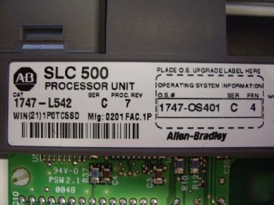 Allen bradley ab slc 500 i/o 1747-L542 /c nnb