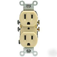 Azm duplex receptacle 10-pack ivory