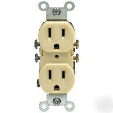 Azm duplex receptacle 10-pack ivory