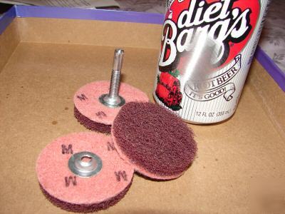 Buffing pads and spindle. clean up parts easy.