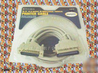 Cable, interex 1-4/15, 4.6 meter parallel printer