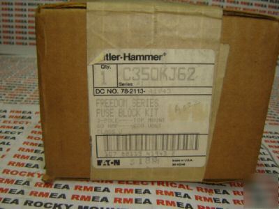 Cutler hammer fuse block kit C350KJ62 3 pole 60 amp