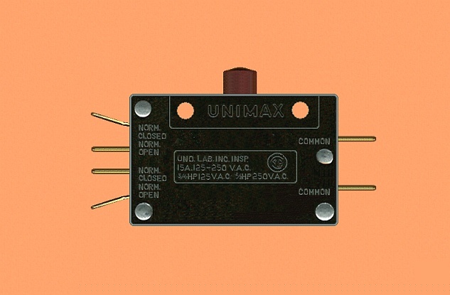 Lot 10 classic unimax dpdt microswitches button plunger