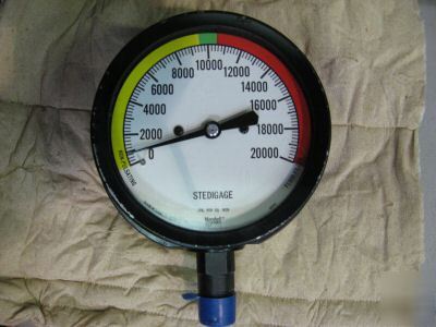 Marshall town stedigage 0 - 20K psi pressure gauge