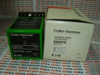 New cutler hammer control unit E66PN 120/240 vac 