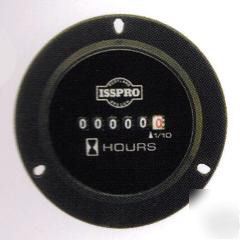 New isspro 3-hole dc hour meter, 2 1/16