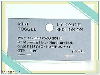 New nice eaton cutler hammer mini toggle switch - -