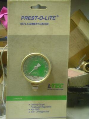 Prest-o-lite replacement gauge 18696 100 psig acetylene
