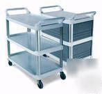 Rubbermaid x-tra utility cart gray rcp 4091 