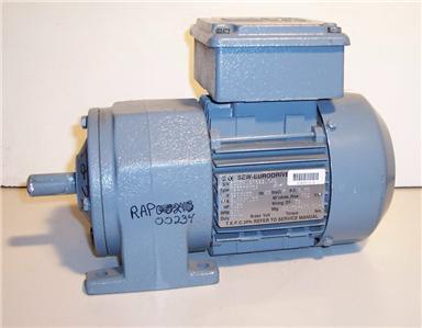 Sew-eurodrive .5 hp gear motor tested 211 rpm 3 ph 