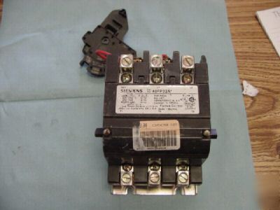 Siemens model: 40FP32A contactor w/siemens 49AB10 <k