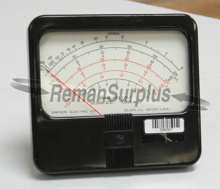 Simpson SK5254473 dc amp meter