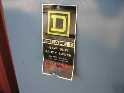 Square d H324N safety switch 200 amp disconnect 200A