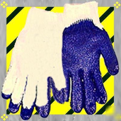 12PR m knit latex palm coated work glove go garden yard