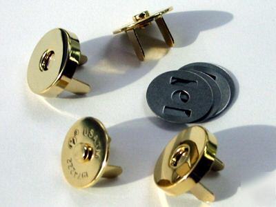 14MM magnetic handbag snap clasps gold 200SETS MSA14-gd